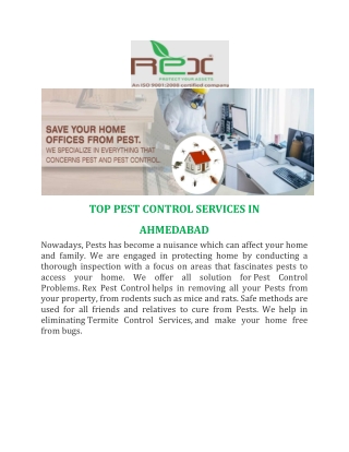 PEST CONTROL SERVICE