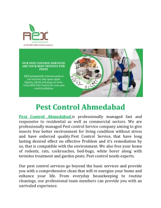 Pest Control Ahmedabad