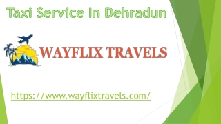 Taxi Service In Dehradun