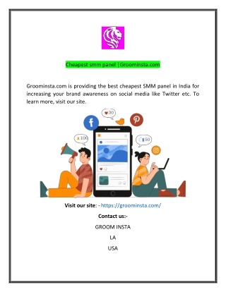 cheapest smm panel Groominstacom.docx