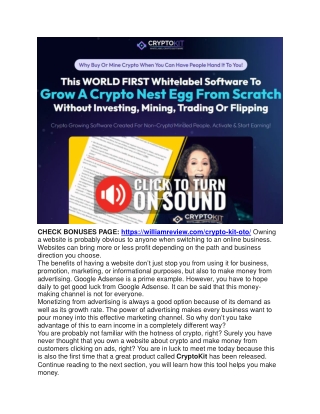 Crypto Kit Review & Mega 1,600 Bonuses Value At $853,968