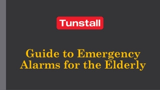 Guide to Emergency Alarms for the Elderly