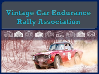 Vintage & Classic Car Rally Adventures