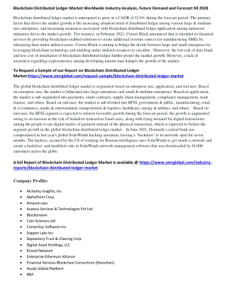 Blockchain Distributed Ledger Market