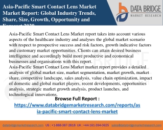 Asia-Pacific Smart Contact Lens Market