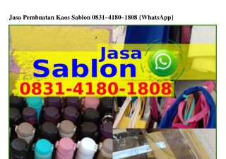 Jasa Pembuatan Kaos Sablon ౦83l-Կl8౦-l8౦8{WhatsApp}