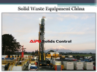 Solid Waste Equipment China