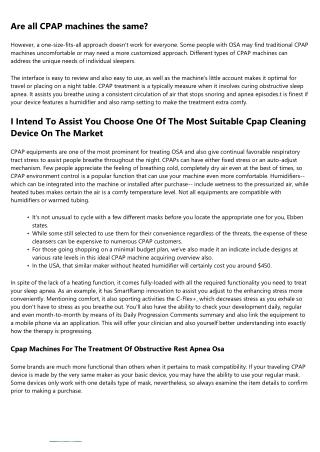 Ideal Travel Cpap Devices Of 2022