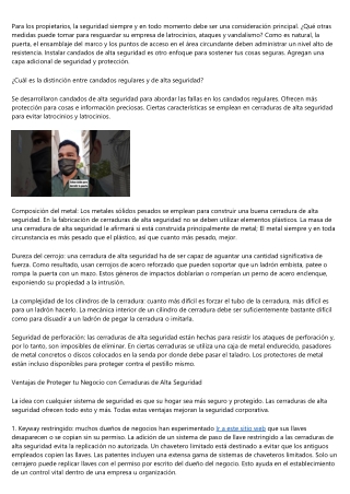 ¿Valen la pena los bombines de alta seguridad?