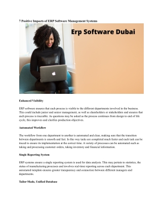 Erp Software Dubai