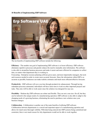 Erp Software UAE