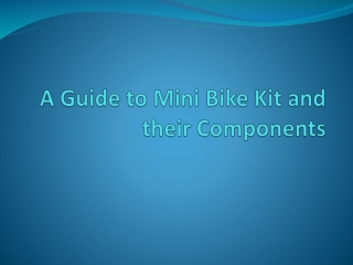 Mini Bike Kit