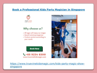 Book a Professional Kids Party Magician in Singapore