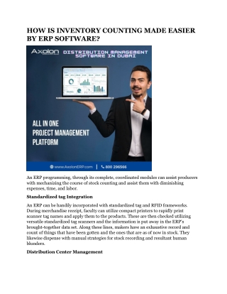 HOW IS INVENTORY COUNTING MADE EASIER BY ERP SOFTWARE