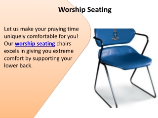 Worship Seating