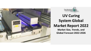 Global UV Curing System Market 2022 - Growth, Trends And Outlook 2031