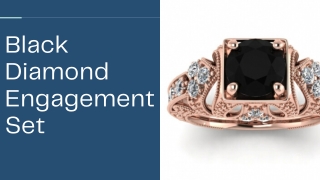 Black Diamond Engagement Set