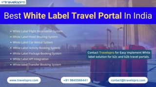 Best White Label Travel Portal In India