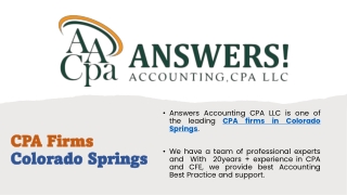 Hire the Best Accountants in Colorado Springs