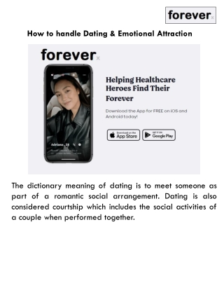 How to handle Dating & Emotional Attraction