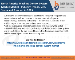 North America Machine Control System Market