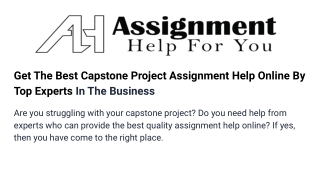 Get-the-best-capstone-project-assignment-help-online