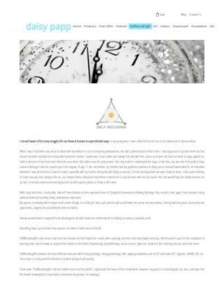 SelfRecoding | Daisy Papp Art | self help podcasts , Trainer in NLP