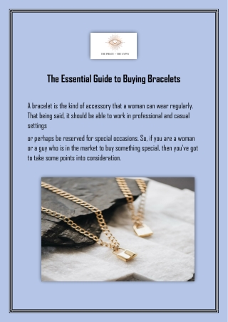 The Essential Guide to Buying Bracelets