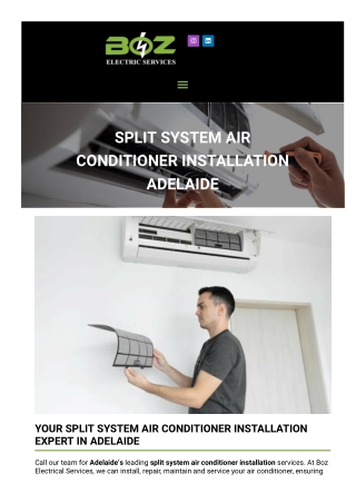 Split System Air Conditoning Installation Adelaide