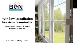 Window Installation Services Leominster