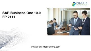 SAP Business One 10.0