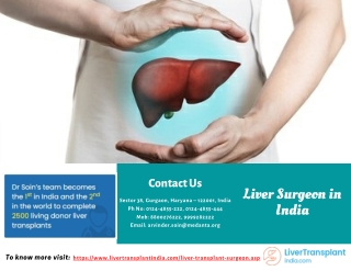 Top Liver Surgeon in India