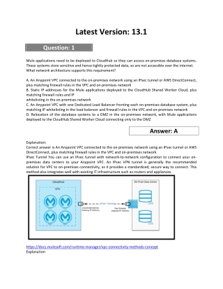 MCIA-Level-1 Exam Fragen