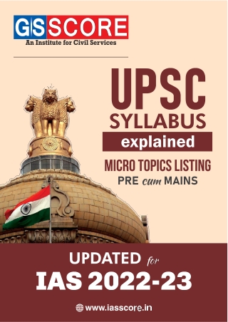 UPSC Syllabus 2022-23 - GS Score
