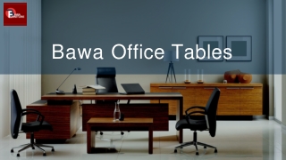 Modern office furniture creates a comfortable workspace