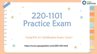 CompTIA A  220-1101 Practice Test Questions