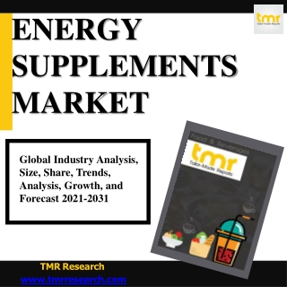 Energy Supplements For Tiredness And Lack Of Energy