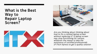 What is the Best Way to Repair Laptop Screen?