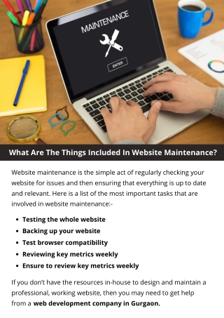 What Are The Things Included In Website Maintenance?