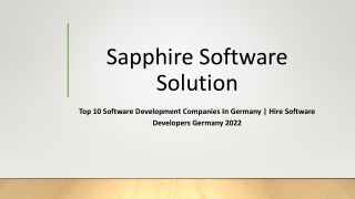 Top 10 Software Development Companies In Germany-Hire Software Developers Germany 2022