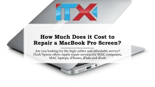 How Much Does it Cost to Repair a MacBook Pro Screen?