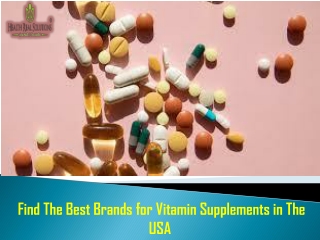  Find The Best Brands for Vitamin Supplements in The USA