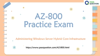 2022 Update Microsoft AZ-800 Exam Questions