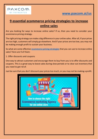 9 essential ecommerce pricing strategies to increase online sales