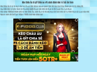 Kèo Châu Âu là gì? Chia sẻ #5 cách đánh kèo 1×2 dễ ăn tiền
