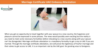Want to know Process of Marriage Certificate UAE Embassy Attestation