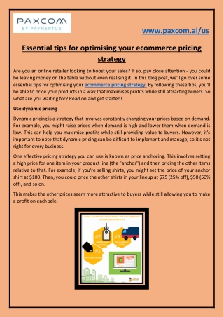 Essential tips for optimising your ecommerce pricing strategy