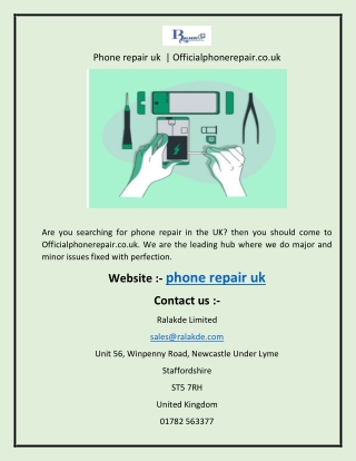 Phone repair uk   Officialphonerepair.co.uk