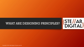 WHAT ARE DESIGNING PRINCIPLES