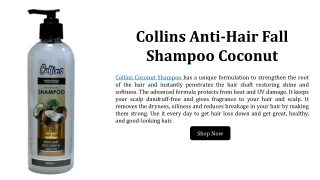 Collins Anti-Hair Fall Shampoo Coconut